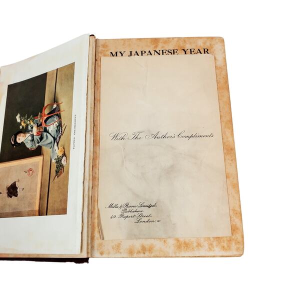 TH Sanders My Japanese Year 1915 Mills & Boon Antique Victorian HC - Picture 5 of 16